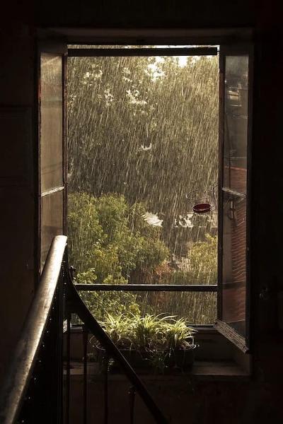 被框住的雨
